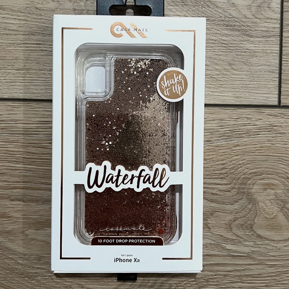 🛍️ 3 for $20 🛍️ - NWT - Brand New Case-Mate iPhone XR Case - Gold Waterfall